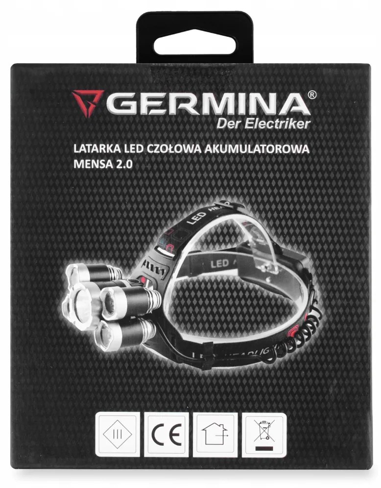 Germina LED čelovka dobíjacia 200lm IP44 USB C - VÝKONNÁ