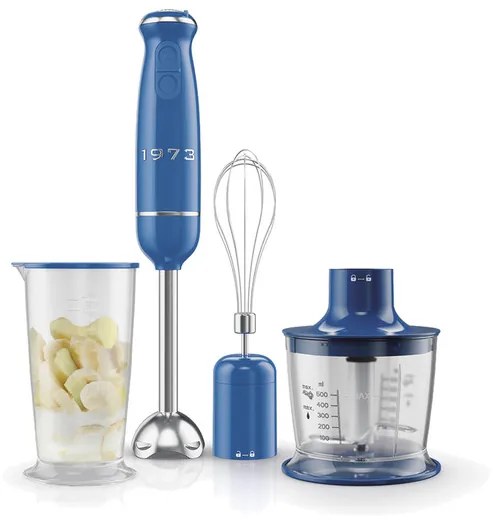 SILVERCREST® KITCHEN TOOLS Tyčový mixér Retro 1973 SSMSR 600 A1 (modrá) (100364445)