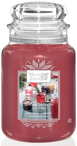 Yankee Candle červené vonná sviečka Christmas Celebration Classic veľká