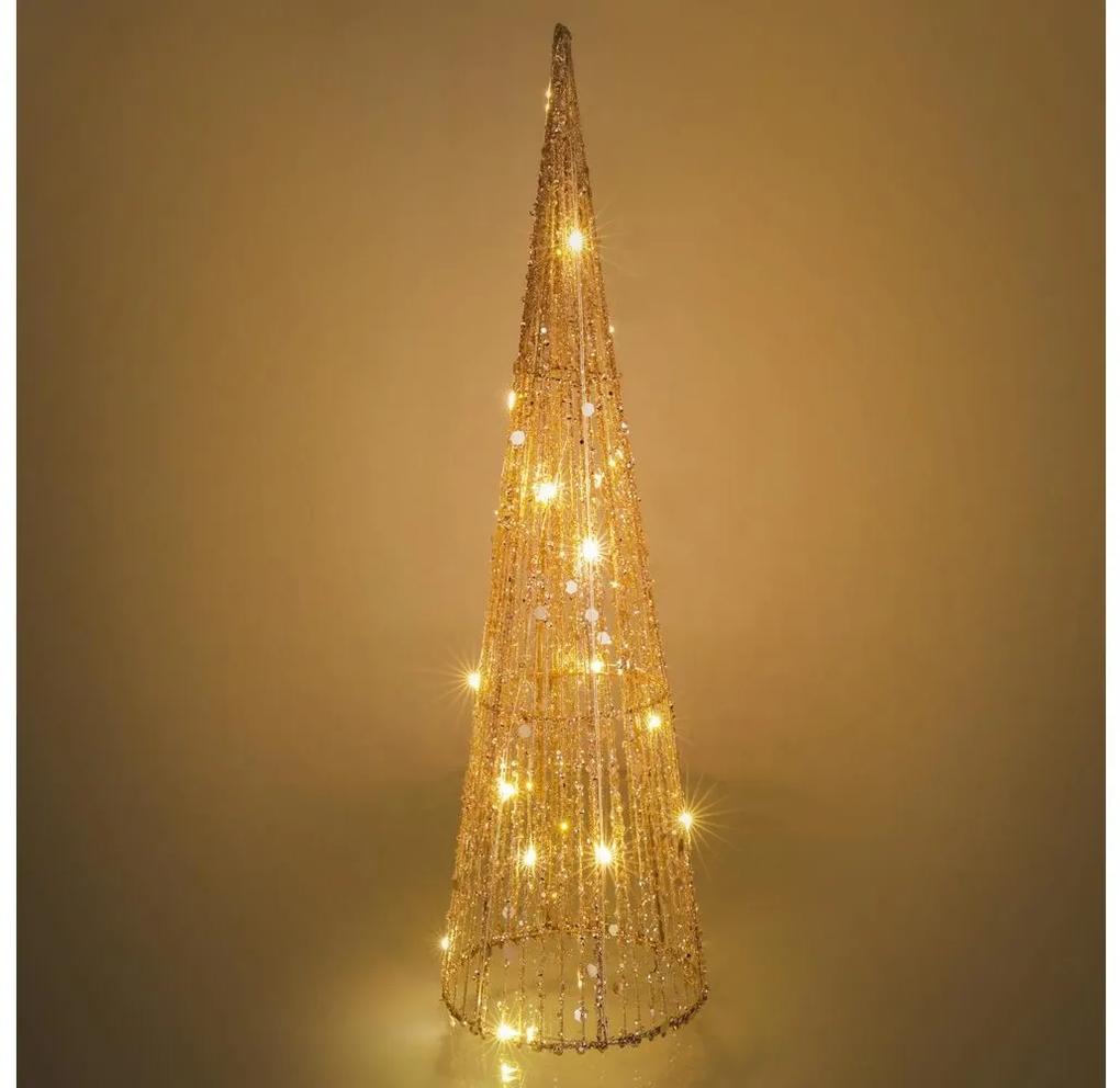Retlux LED Vianočná dekorácia LED/2xAA 50 cm kužeľ FT0511
