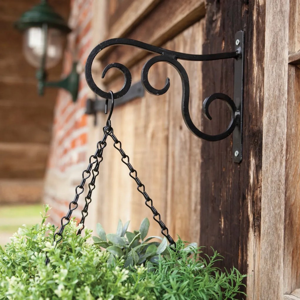 Kovový držiak na kvetináč Irma, 18,5x21 cm, čierna