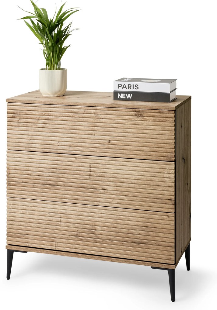 Komoda »REET« v lamelovom vzhľade