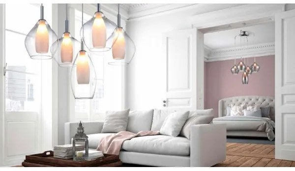 Azzardo AZ3075 - Luster na lanku AMBER 3xG9/40W/230V