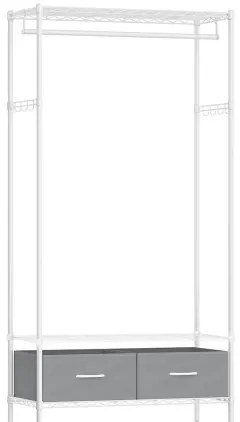 Otvorená šatníková skriňa LGR411W01