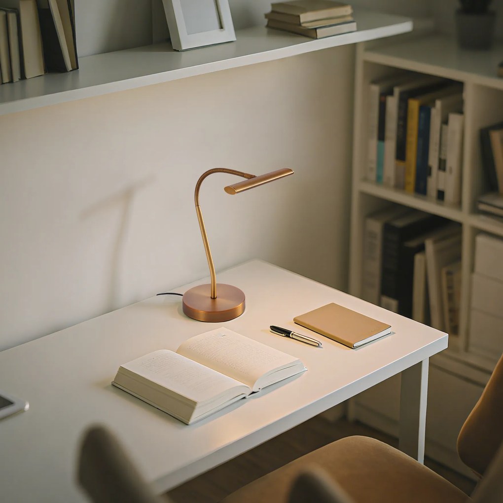 Stolná lampa v štýle Art Deco bronzová vrátane LED - Tableau