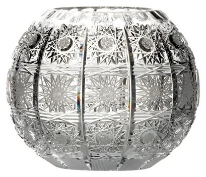 Bohemia Crystal Ručne brúsená váza PK500 132mm