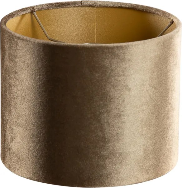 Zamatový tienidlo bronzové so zlatým vnútorným 18/18/14