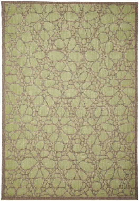 Zelený vonkajší koberec Floorita Fiore, 160 × 230 cm