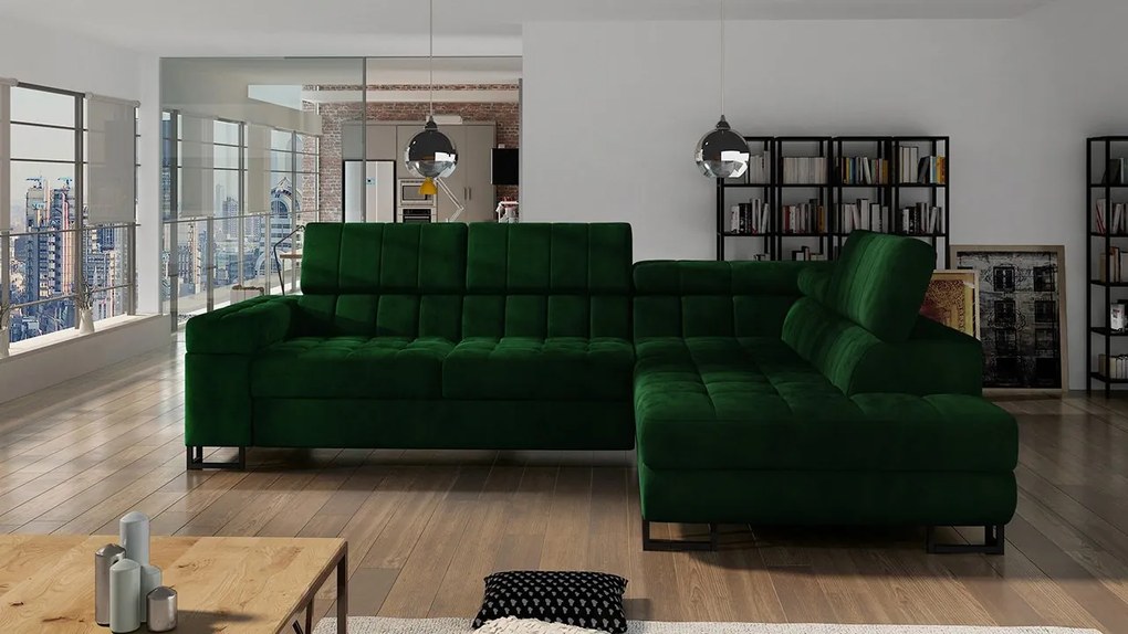 Rohová sedačka Wales, Dostupné poťahy: Nazar 225.02, Strana: ľavá