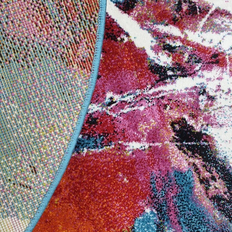 Medipa (Merinos), Kusový koberec Fantasy 559-13 Blue/white kruh, 120x120 (priemer) kruh, viacfarebná