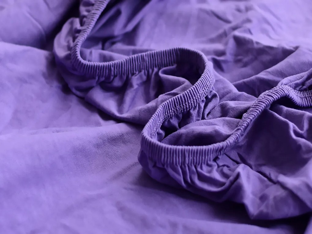 XPOSE® Jersey plachta Exclusive - fialová 180x200 cm