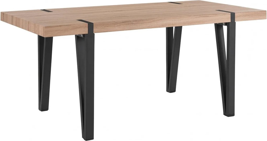 Jedálenský stôl Shely, 180 cm, čierna