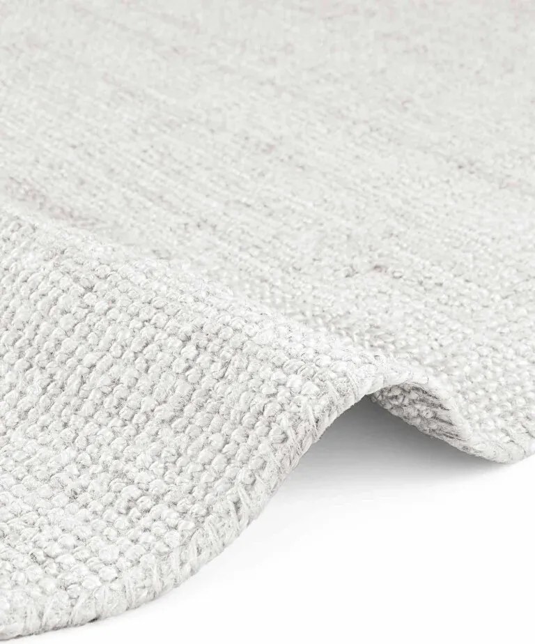 Hanse Home, Kusový koberec Jaipur 106325 White kruh, 200x200 (priemer) kruh, biela, chodba / predsieň
