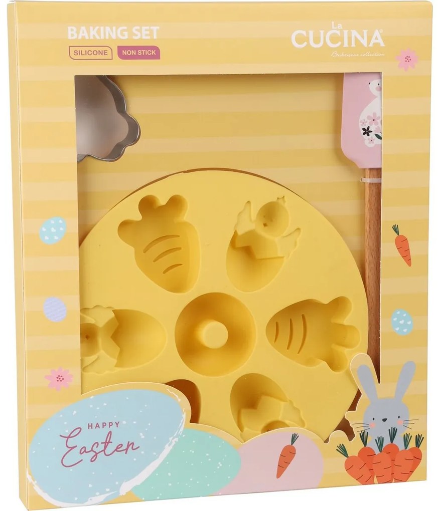 La Cucina Veľkonočná sada na pečenie 3 ks, žltá