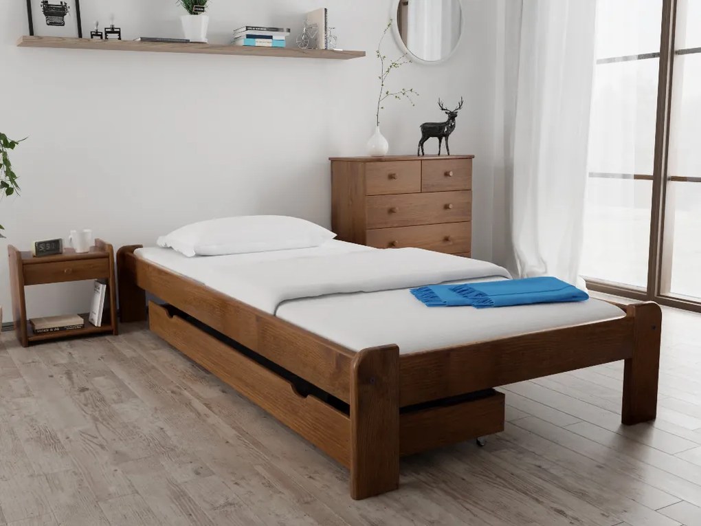 Posteľ Ada 80 x 200 cm, dub Matrac: Matrac SOMMERA 18 cm