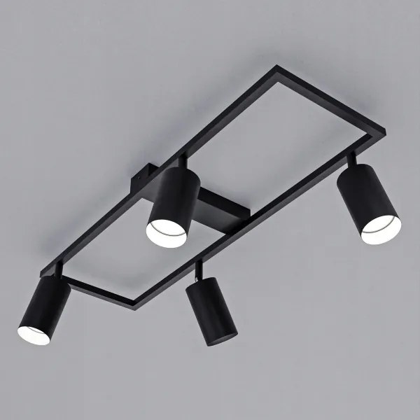 Bodové svietidlo 4xGU10/30W/230V čierne