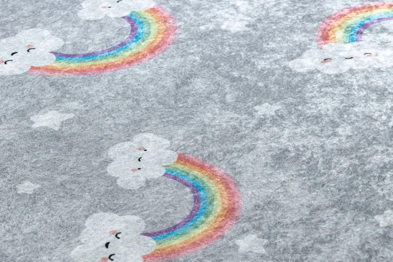 Detský kusový koberec Junior 52063.801 Rainbow grey, 120x170, šedá, detská izba, Dywany Łuszczów