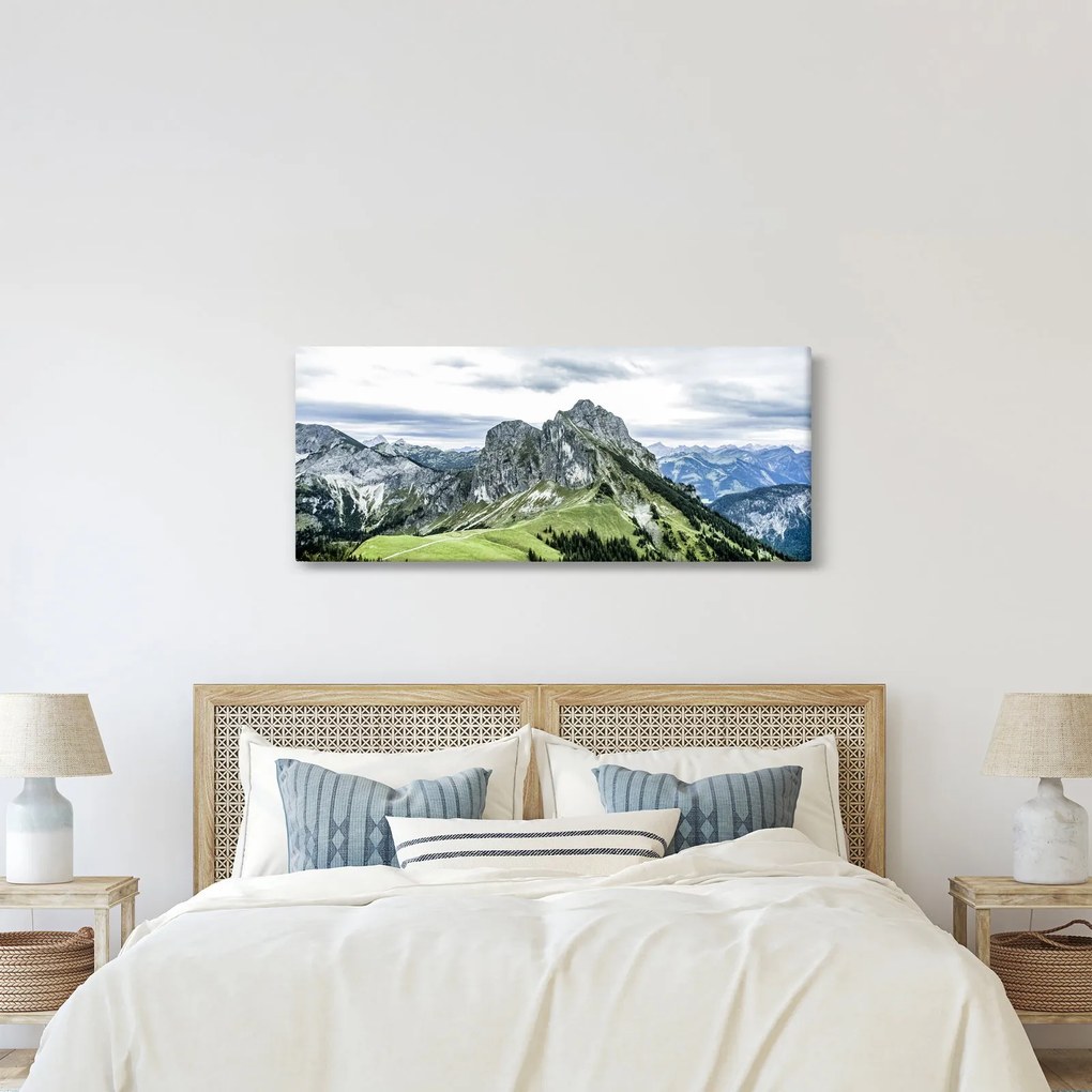 Obraz - Vrcholy hôr (120x50 cm)