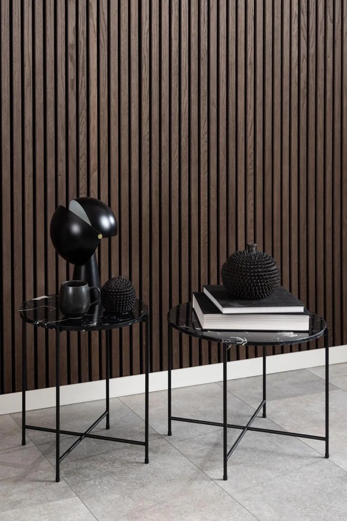 Odkládací stolek Avila II mramorově černý