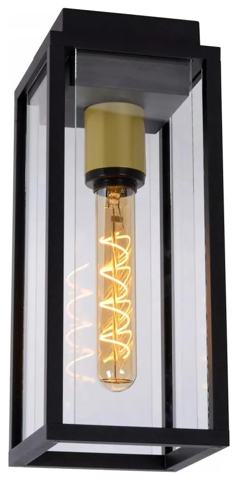 Lucide 27105/01/30- Vonkajšie nástenné svietidlo LAURENS 1xE27/15W/230V IP54 čierna