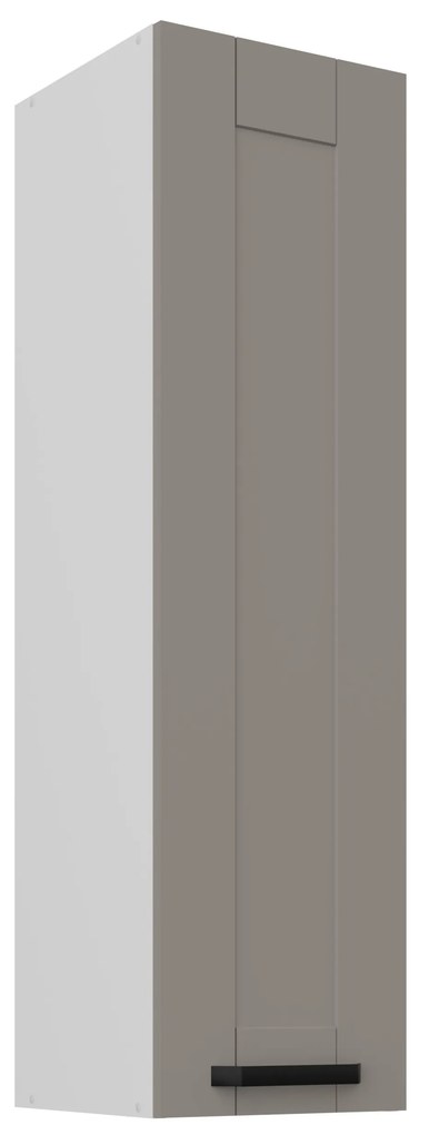 Horná kuchynská skrinka Lucid 30 G-108 1F (korpus: biela + front: mdf claygrey). Vlastná spoľahlivá doprava až k Vám domov. 1134681