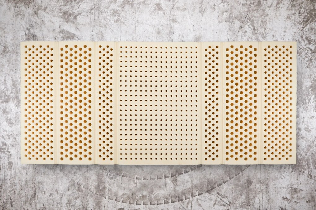 Novaya Latexový 7 zónový matrac MEGAL (tvrdší-T4) Veľkosť: 200 x 80 cm, Materiál: Silver Antipilling (protižmolkovací), Tvrdosť matraca: Tvrdý