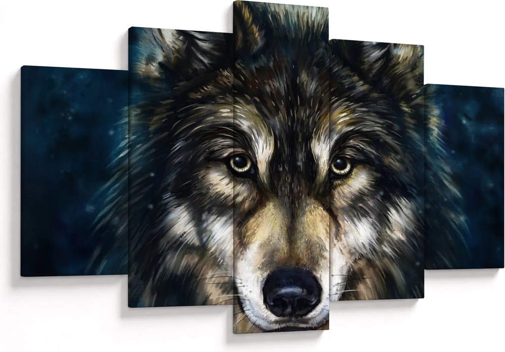 Obraz - Vlk (150x105 cm)