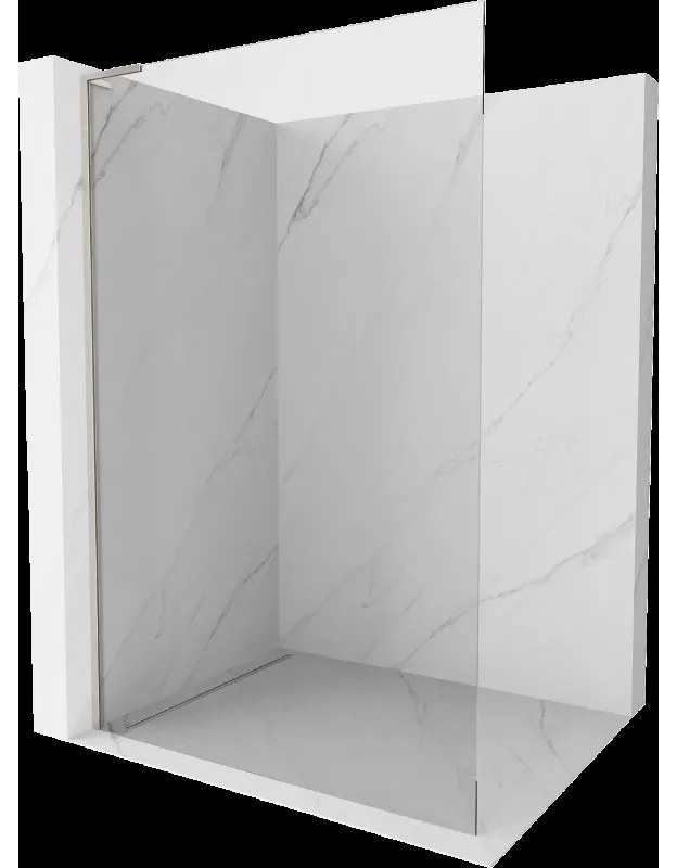 Mexen Kioto L sprchová stena Walk-in 115 x 200 cm, priehľadná, brúsený nikl - 800-115-103-97-00