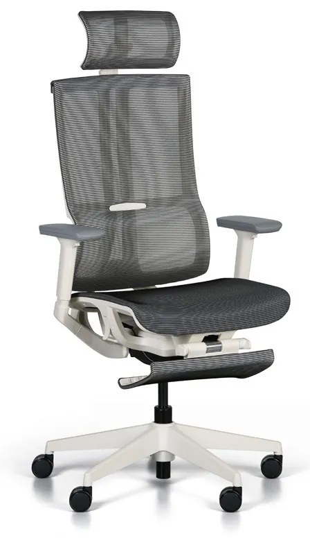 Kancelárska stolička ROGER, tmavo sivá