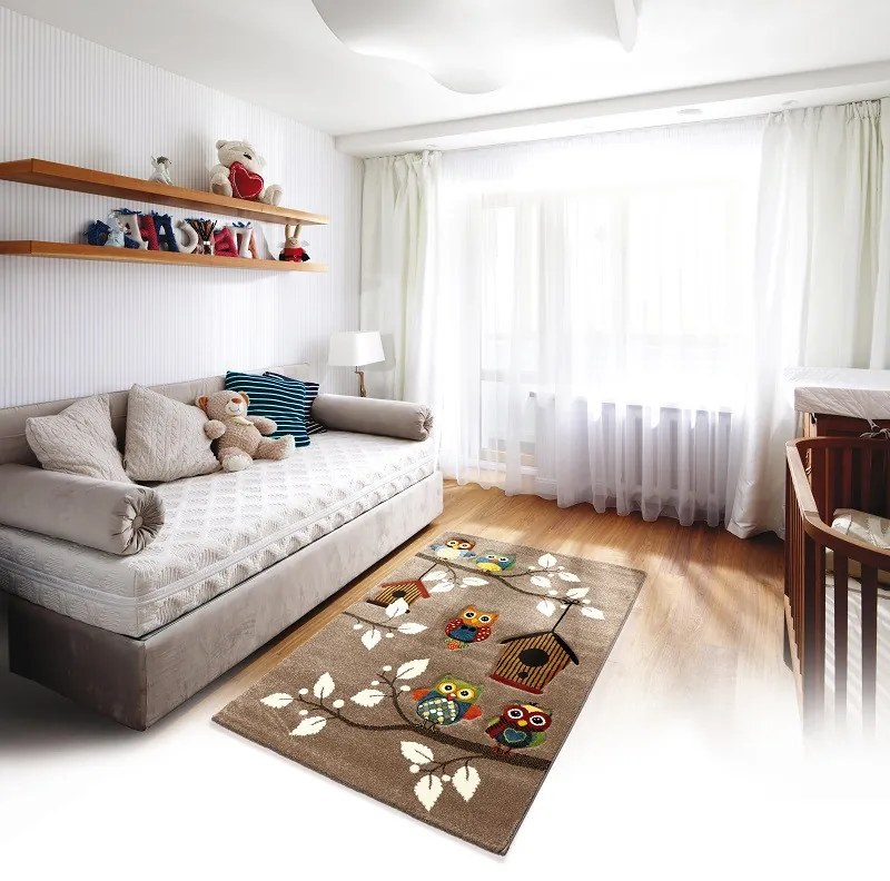 Detský kusový koberec Diamond Kids 24189/70, 120x170, hnedá, detská izba, Medipa (Merinos)