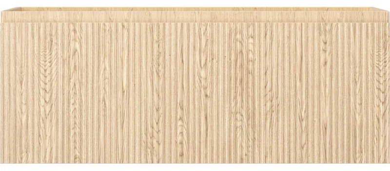 Mexen Rivel, kúpeľňová skrinka 120 cm, 1 zásuvka, drážkovaná, dub, 91A20-12047-1-BF81
