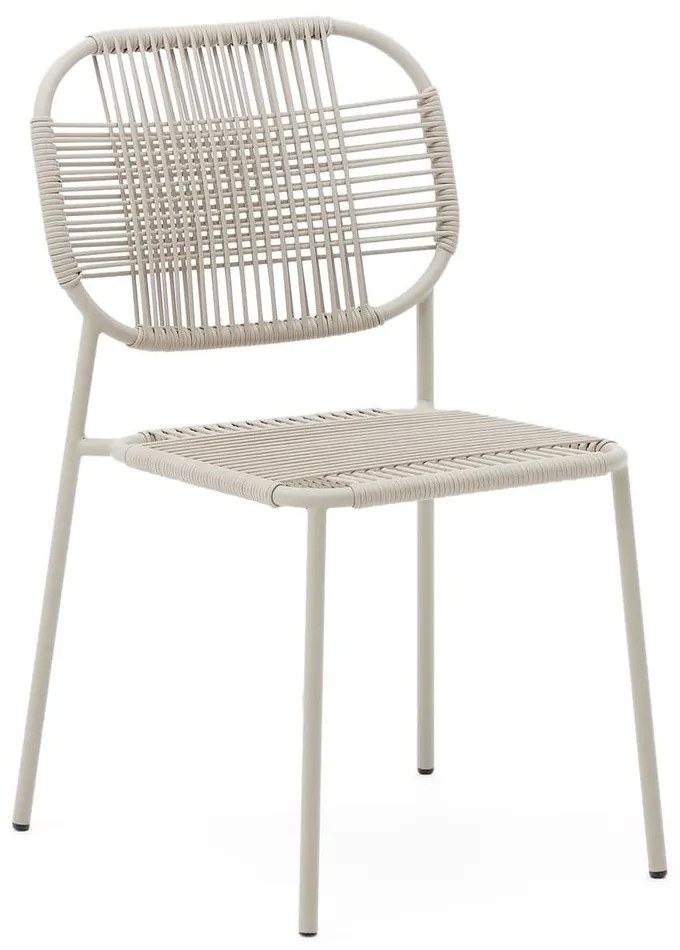 Béžová kovová záhradná stolička Talaier – Kave Home