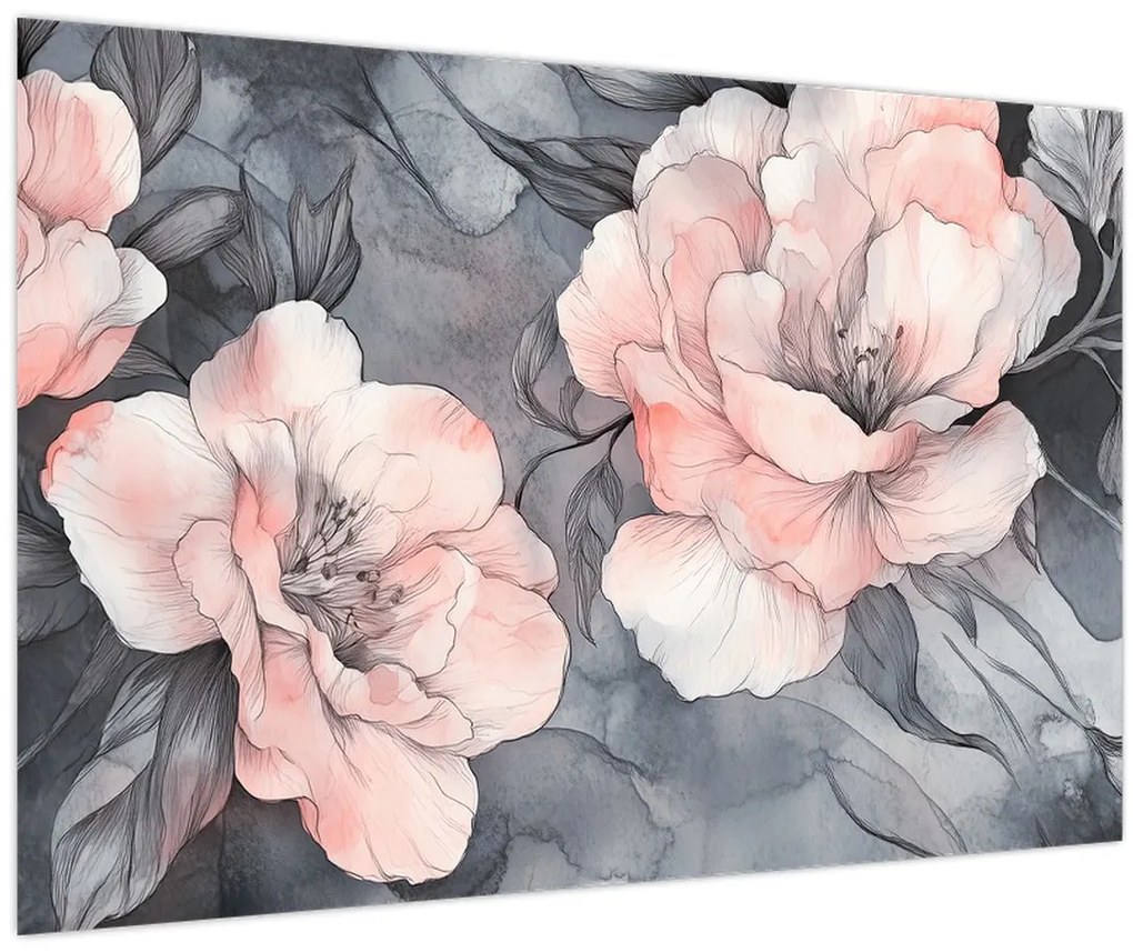 Obraz - Séria kvetov (90x60 cm)