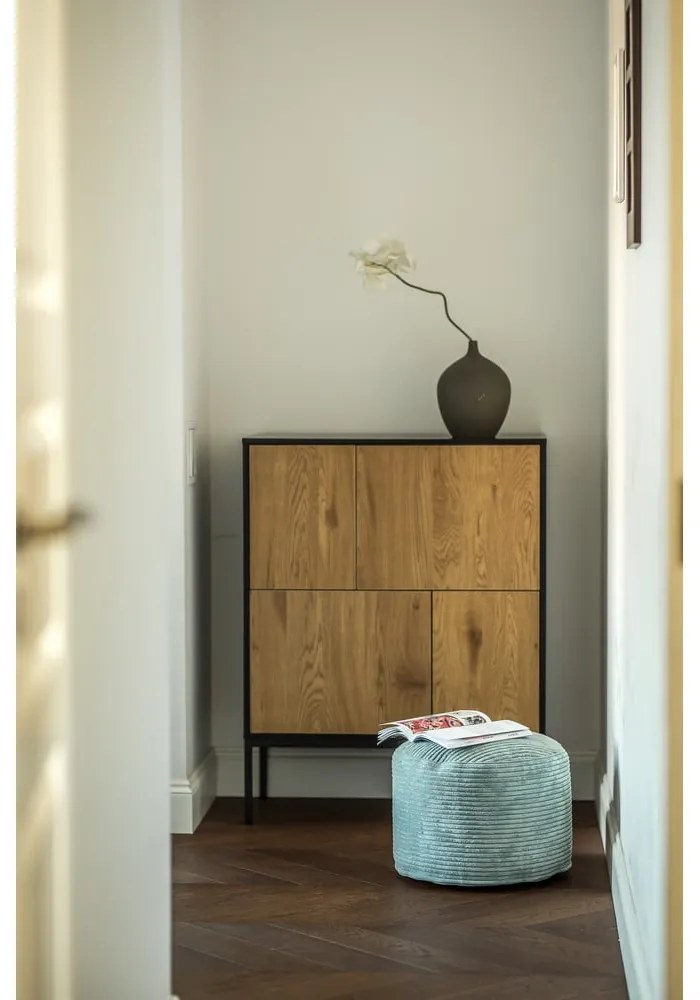 Menčestrový sedací vak v mentolovej farbe Mini – SLOWDOWN