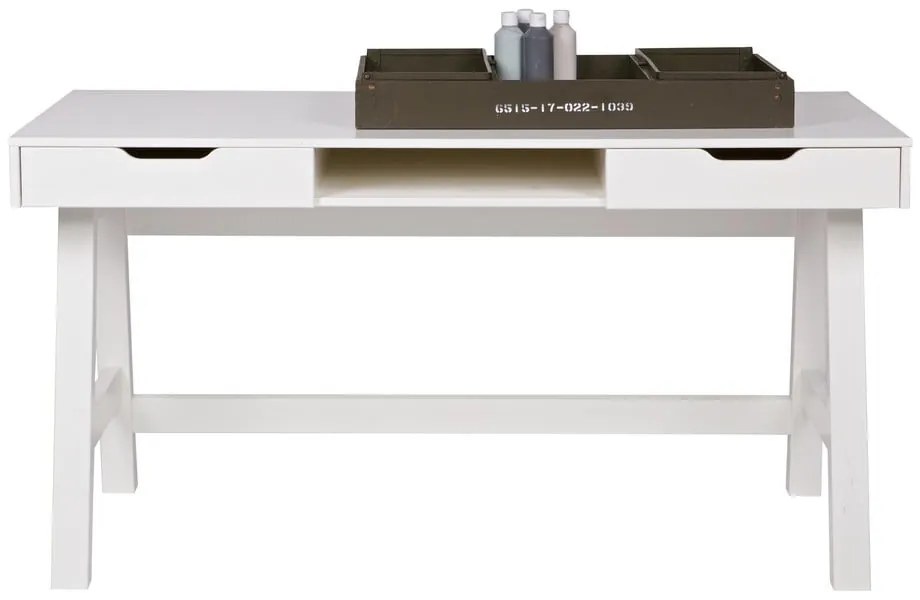 Biely písací stôl WOOOD Nikki