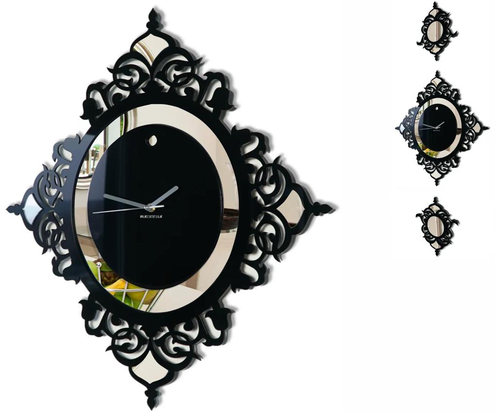 Nástenné hodiny Glamour Flex z82-1, 145 cm, čierne