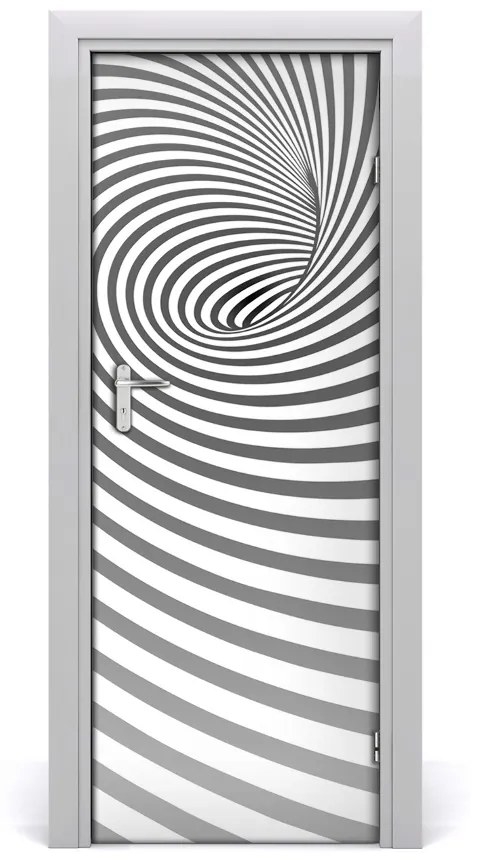 Samolepiace fototapety na dvere Špirála v pásky 75x205 cm