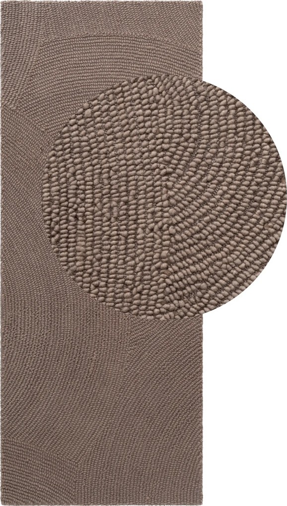 Hanse Home, Behúň Calmio 106219 Taupe, 80x200, hnedá, obývacia izba
