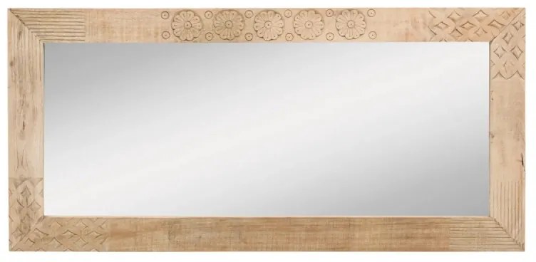 furniture-nabytek.cz - Masívne kúpeľňové zrkadlo Laos z mangového dreva, lakované, prírodné – 147×70 cm