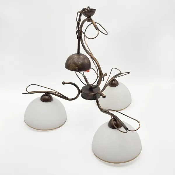 Luster na tyči COBRA 3xE27/60W/230V bronz/patina