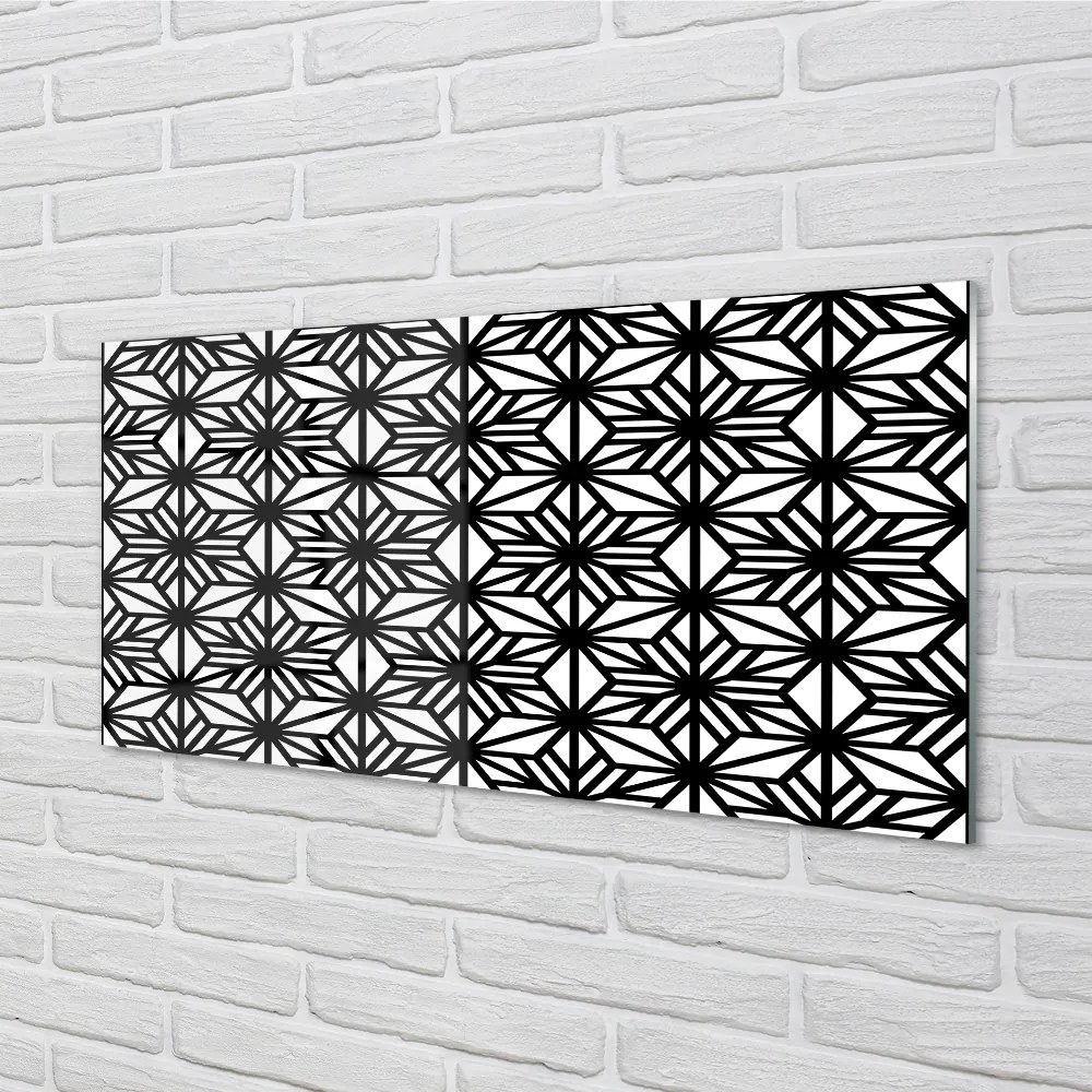 Obraz plexi Kvetinový geometrický vzor 125x50 cm