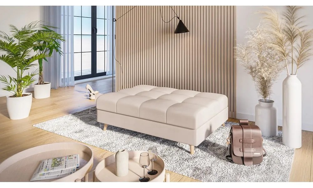 Krémovobiela podnožka Ariella – Ropez