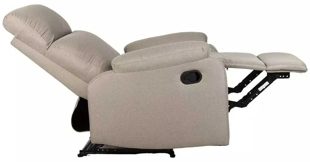 LuxuryForm DESIGN Televízne kreslo CARLOS s polohovaním - béžové