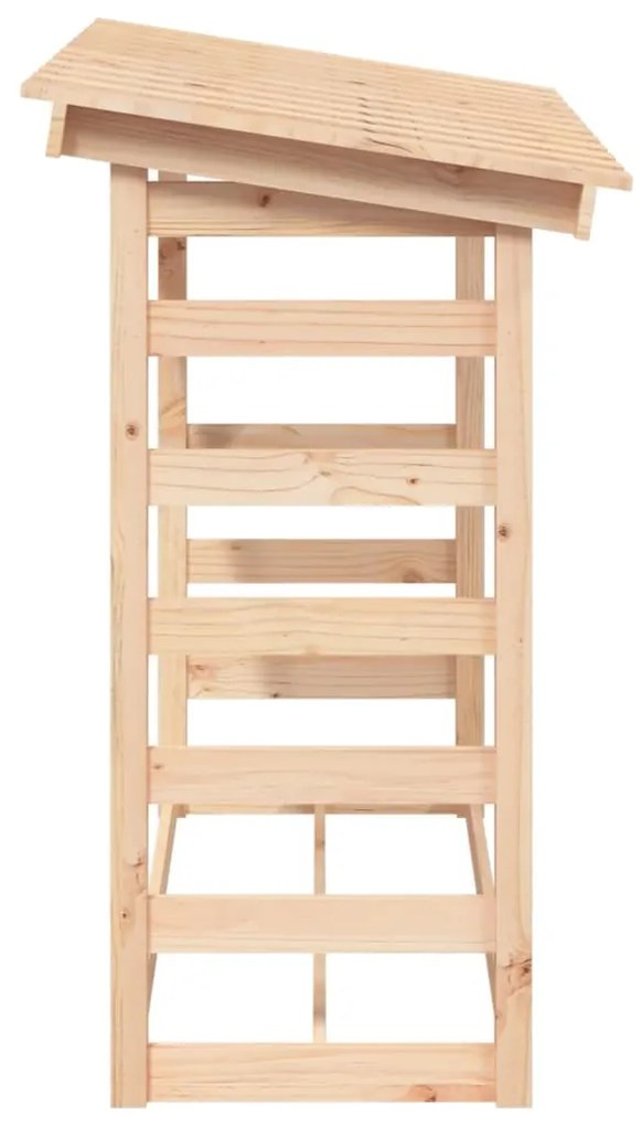 Stojan na palivové drevo 108x64,5x110 cm masívna borovica