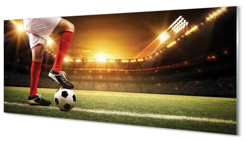 Obraz plexi Futbalovom štadióne nohy 120x60 cm