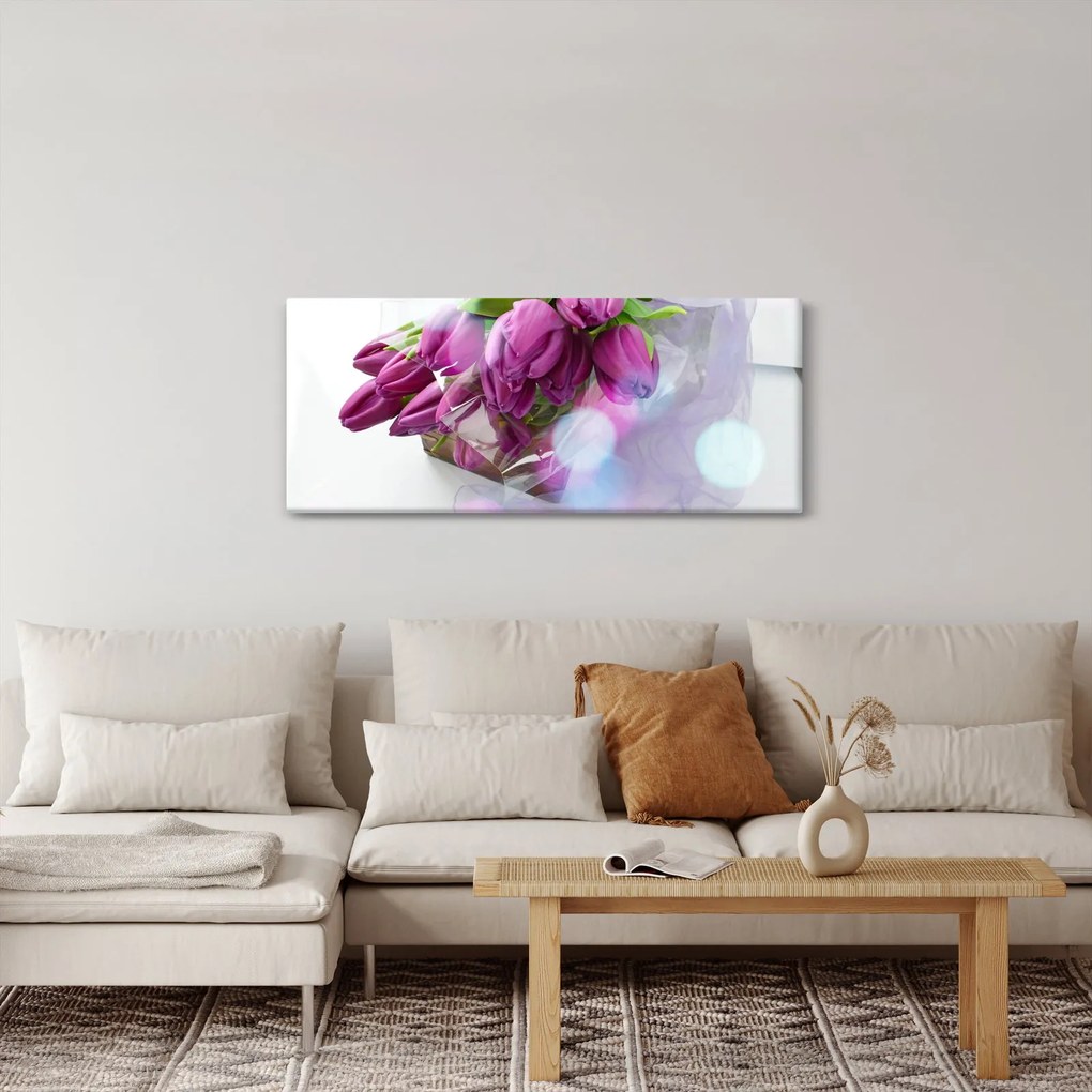 Obraz - kytice tulipánov (120x50 cm)