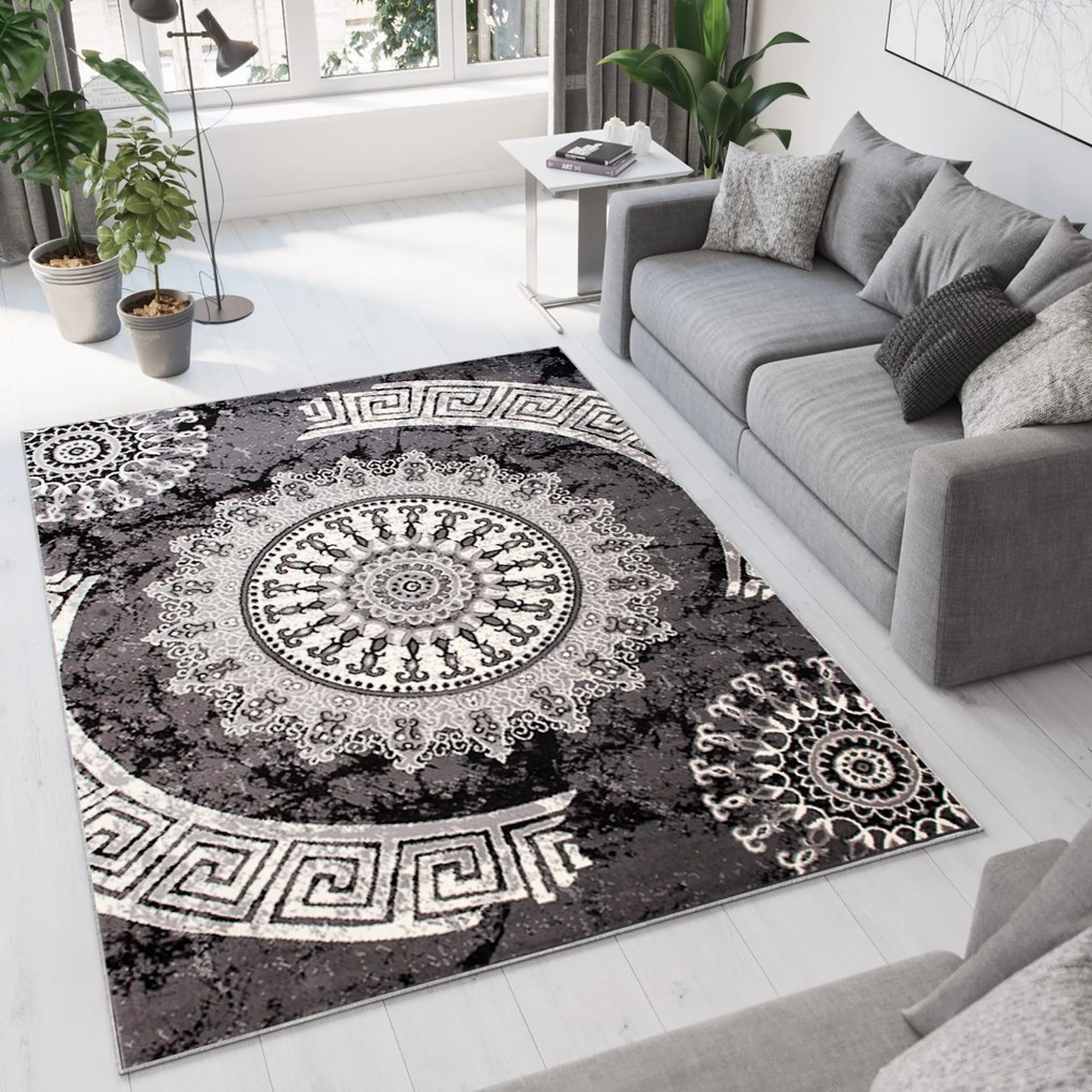 Koberec K870A DARK GRAY CHEAP PP CRM Veľkosť: 100x200cm