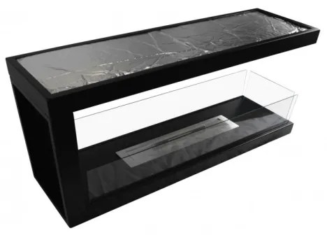 InFire - Rohový BIO krb 100x50 cm 3kW obojstranný