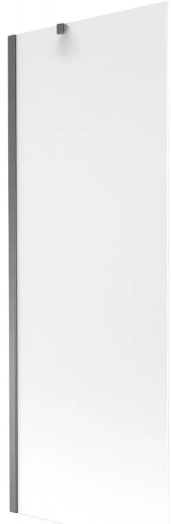 Mexen Next, 1-krídlová vaňová zástena 70 x 150 cm, 6mm sklo námraza, grafitová, 895-070-000-00-30-95