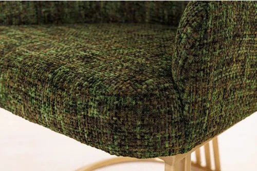 Stolička 45928 Art Living Látka Chenille Zelená - Komfort-nábytok